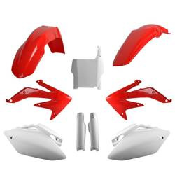 Pełny komplet plastików Honda CRF 450R '05-'06 Polisport czerwono,biały