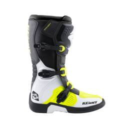 Kenny Racing buty na crossa model Track kolor biały/żółty fluo