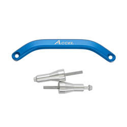 ACCEL Aluminiowa Rączka do Podnoszenia Motocykla KTM SX [125/150/250] '16-'18 / SX-F [250/350/450] '16-'18 / XC [250/300] '17-'18 / XC-F [250/350/450] '16-'18 / EXC-F [250/350/450/500] '17-'19 / XC-W [250/300] '17-'19 / XCF-W 250/35 - Kolor Czarny