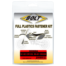 Zestaw śrub do plastików BOLT USA przód tył Honda CR 125 250 1990-1992