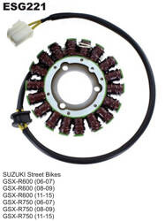 Electrosport Uzwojenie alternatora / stator Suzuki GSXR 600 '06-'16 / GSXR 750 '06-'17