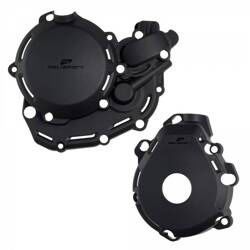 Osłona dekla alternatora + osłona pokrywy sprzęgła + osłona pompy wody KTM EXC-F 450 / 500 '24 / XCF-W 450 '24 Polisport czarny