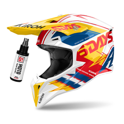 Kask cross Airoh Wraaap  6Days Spain kolor: niebieski,czerwony,biały