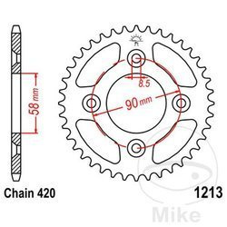 Zębatka tylna stalowa JT JTR1213.37 ilość zębów 37Z