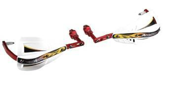 Accel/Handbary z mocowaniem aluminiowym/Enduro [28mm]/Czarno-zielone