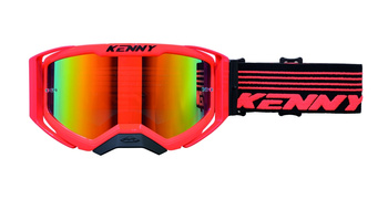 Kenny Racing gogle model Ventury Red/Yellow kolor żółty fluo/czerwony szyba czerwone lustro