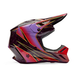 Kask cross Fox V3 Rs Canvas  czerwony