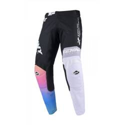 Kenny Racing Spodnie na crossa TRACK ZOOM BLACK kolor czarny,biały,niebieski