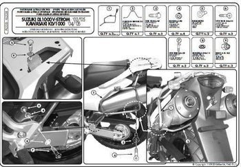 KAPPA stelaż kufrów bocznych MONOKEY Suzuki DL 1000 V-STROM