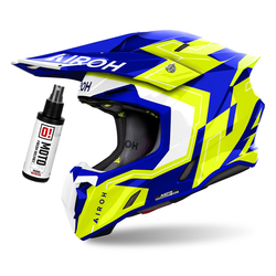 Kask cross Airoh Twist 3 Dizzy biały,niebieski,żółty / połysk