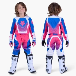 Bluza cross Junior Fox 180 Collect  niebieski różowy