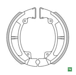Szczęki hamulcowe Kawasaki KLR 250 84-05 / KL 250 80-84 / KDX 200 83-85 Newfren