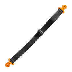 BIKETEC OM Pas (pasek) do wyciągania motocykla z błota KTM/Husqvarna/GasGas 530cm x 2,5mm x 25mm, kolor czarny/pomarańczowy