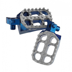 Accel Podnóżki Aluminiowe o Regulowanej Szerokości / Niebieskie / Yamaha YZ/YZF/WRF '01-'17