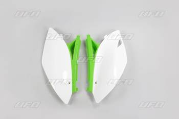 UFO Boczki tylne dla Kawasaki KXF 450 '09-'11 kolor biały