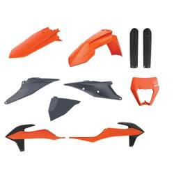 Pełny komplet plastików KTM EXC / EXC-F TPI '20-'23 Polisport pomarańczowy,szary