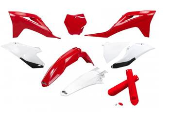 UFO Komplet plastików Gas Gas MC 125 / 250 '21-'23, EX 250 / 300 '21-'23, MC-F / EX-F 250 / 350 / 450 '21-'23
 kolor biały