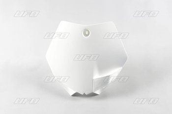 Plastron Pole Numerowe Przód UFO KTM SX 65 '09-'15 kolor biały
