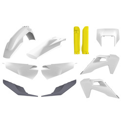 Pełny komplet plastików Husqvarna TE / FE TPI '20-'23 Polisport ,biało,żółto,szary