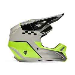Kask cross Fox V1 Collect  szary żółty