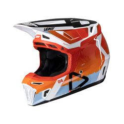 Kask + gogle cross Leatt Kit Moto 8.5 V25 glamis