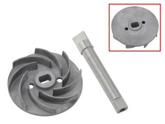 Wałek i wirnik pompy wody Polaris RANGER CREW/xP 13-15 / RZR 900 11-15 / RZR 1000 14-15  BRONCO