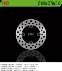 NG Tarcza hamulcowa przód/tył KAWASAKI KX 65 00-20 / SUZUKI RM 65 03-05