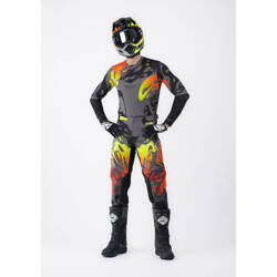 Kenny Racing Spodnie na crossa PERFORMANCE STEEL kolor szary,czarny,czerwony,żółty