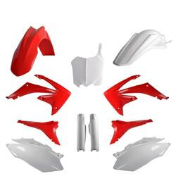 Pełny komplet plastików Honda CRF 250R '10 / CRF 450R '09-'10 Polisport czerwono,biały
