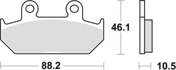 TRW Lucas Brake pads KH124/2 KH412 Sintered metallic