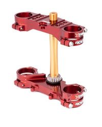 X-TRIG Półki XTRIG ROCS Tech Triple Clamps YAMAHA YZ 65 '18-'25; YZ 85 '06-'25 [offset 25mm] kolor brązowy
