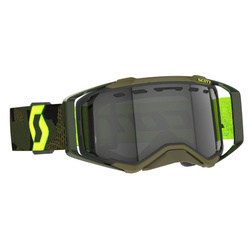 Gogle cross z podwójną szybką Scott Prospect Enduro LS [kolor khaki zielony / neonowo żółty][szyba fotochromatyczna / szary]