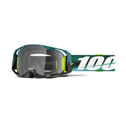 Gogle 100 PROCENT ARmatic polarity - clear lens - kolor zielony/biały szyba przeźroczysta