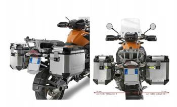 KAPPA STELAŻ KUFRÓW BOCZNYCH MONOKEY CAM SIDE BMW R 1200 GS (04-12), R 1200 GS Adventure (06-13) - POD KUFRY KFR K'FORCE ALU