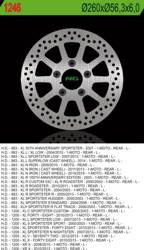 NG Brake disc rear HARLEY DAVIDSON 883/1200