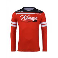 Kenny Racing Bluza cross TRACK DIRT RED kolor czerwony,biały,czarny