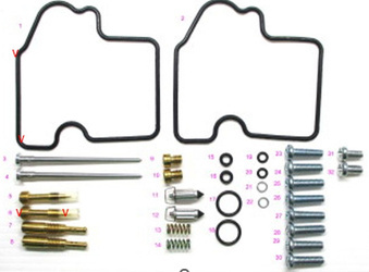 BEARING WORX Zestaw naprawczy gaźnika Kawasaki KVF 700 PRAIRIE 04-06