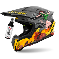 Kask cross Airoh Twist 3 kolor: szary,złoty