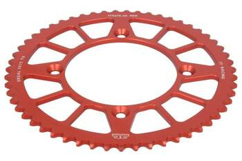 JT Zębatka tylna aluminiowa [55 zębów] HONDA CR 80/85 kolor czerwony