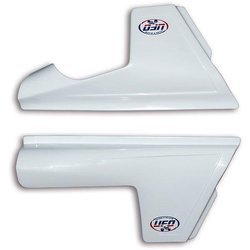 Boczki Tylne UFO dla KTM 125 / 250 / 350 / 390 / 420 / 495 '81-'82 kolor biały