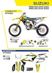 UFO Komplet plastików + okleina SUZUKI RMZ 250 19-22 / RMZ 450 18-22