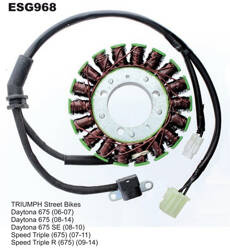 Electrosport Uzwojenie alternatora / stator TRIUMPH Daytona 675 06-14 / Street Triple 675 07-11 / Street Triple R 675 09-14