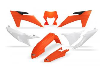Komplet plastików UFO dla KTM EXC 150 / 250 / 300 '24, EXC-F 250 / 350 / 450 / 500 '24 kolor biały