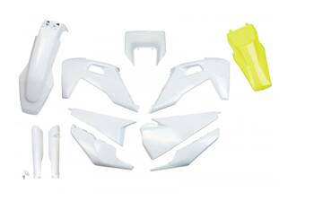 Komplet plastików UFO dla Husqvarna TX/TE 125/150/250/300 '20-'22, FE 250/350/450/501 '20-'23 kolor biały