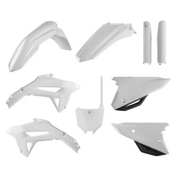 Pełny komplet plastików Honda CRF 250R '22-'24 / CRF 450R '21-'24 Polisport biały