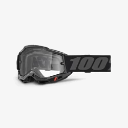 Gogle cross 100 Procent Accuri 2 Enduro Moto kolor czarny z przeźroczystą szybką