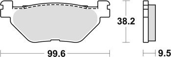TRW Lucas Klocki hamulcowe KH319/2 Spiek metaliczny TYŁ