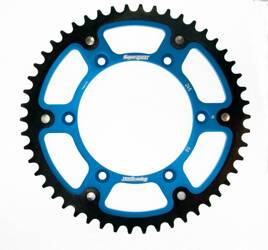 Supersprox Pinion spate [49 de dinți] STEALTH [oțel-aluminiu] Yamaha YZ / YZF '99-'18 culoare: albastru