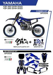 UFO Komplet plastików + okleina YAMAHA YZF 250 19-22 / YZF 450 18-22