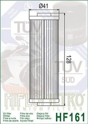 HIFLO FILTR OLEJU HF 161 BMW R 45/60/65/80/100